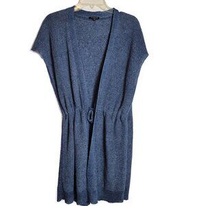 Lafayette 148 New York  Blue Tunic Sweater Vest - sz XL